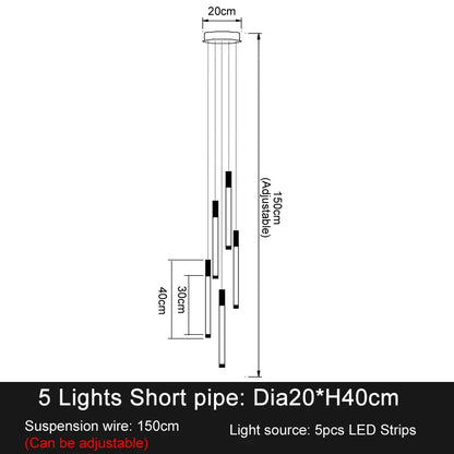 Geneviève Luxury Crystal LED Staircase Chandelier Light