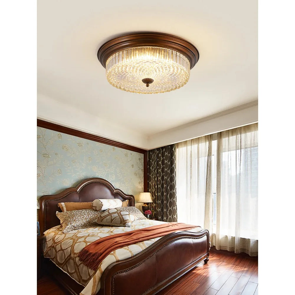 Geneviève Retro Ceiling Lamp Glass Metal Ambient Light