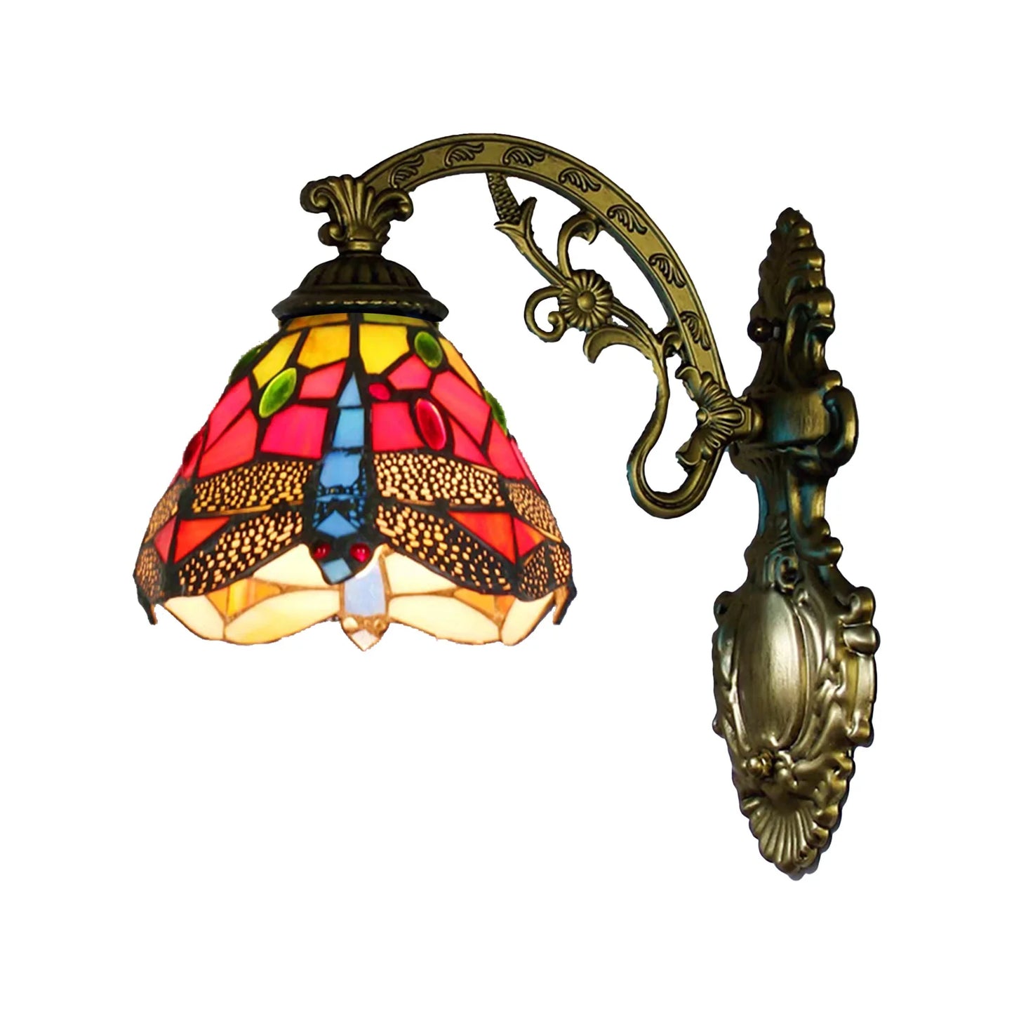 Margaux European Retro Stained Glass Wall Lamp