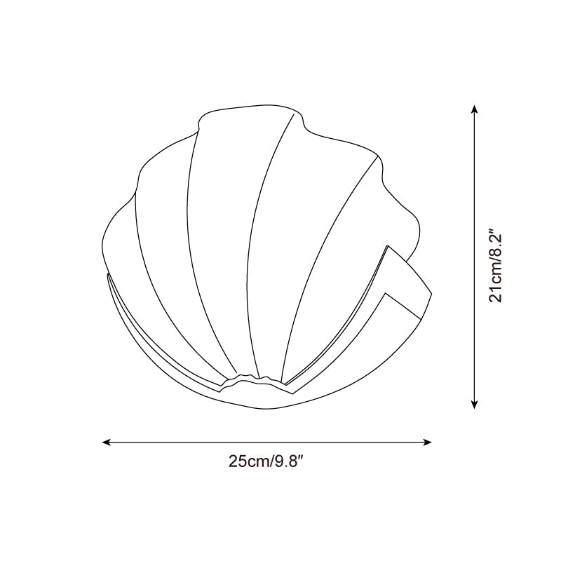 Aurélie Seashell Wall Lamp with Sculpted Glass Design