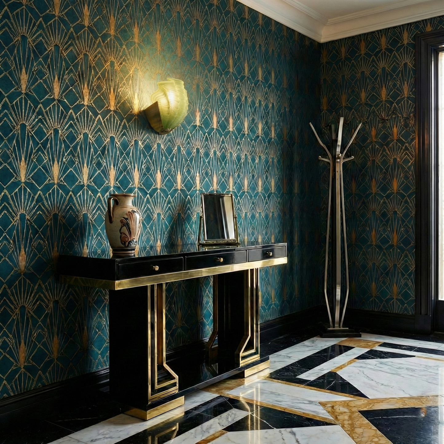 Aurélie Seashell Wall Lamp with Sculpted Glass Design