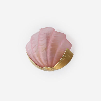 Aurélie Seashell Wall Lamp with Sculpted Glass Design