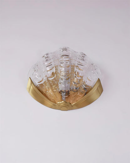 Aurélie Seashell Wall Lamp with Sculpted Glass Design