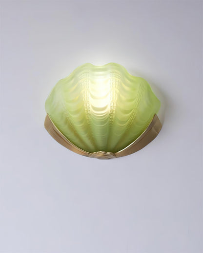 Aurélie Seashell Wall Lamp with Sculpted Glass Design