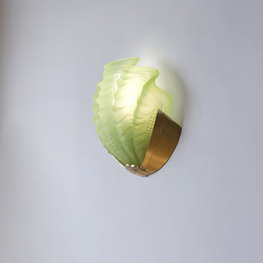 Aurélie Seashell Wall Lamp with Sculpted Glass Design