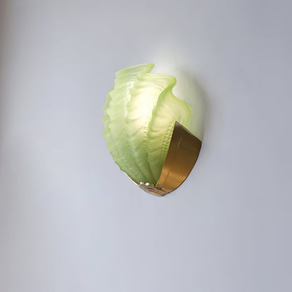 Aurélie Seashell Wall Lamp with Sculpted Glass Design