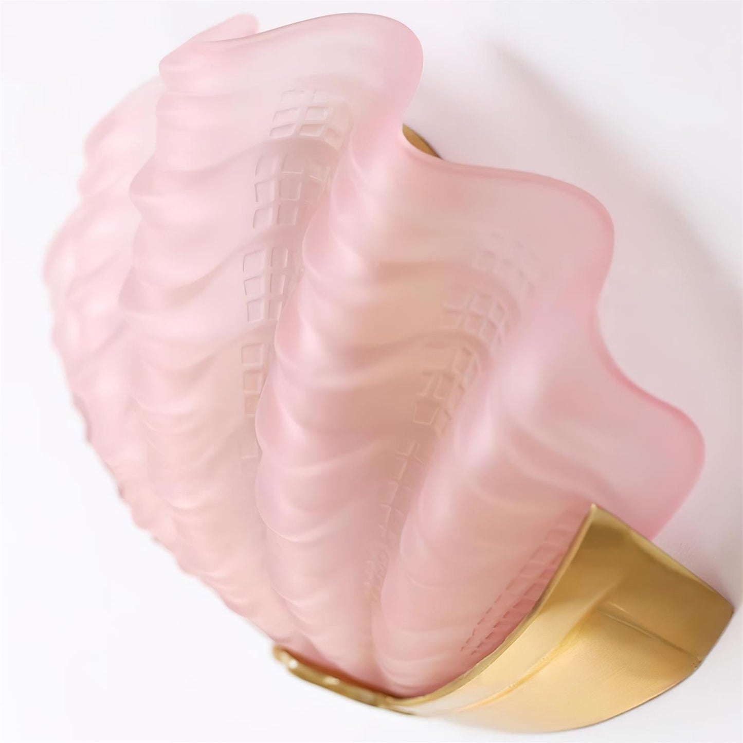 Aurélie Seashell Wall Lamp with Sculpted Glass Design
