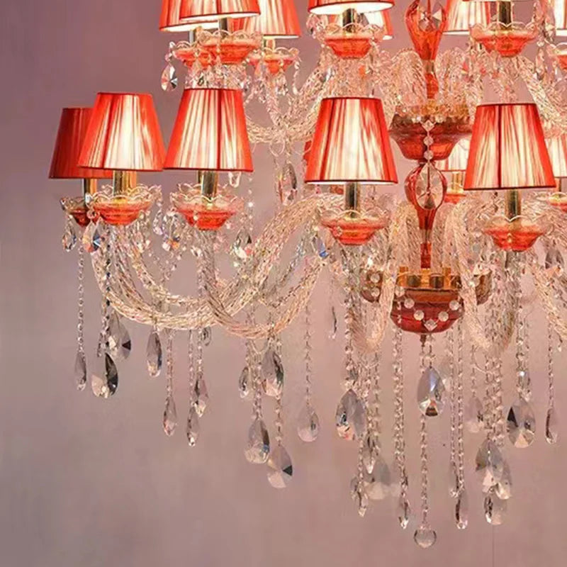 Annie Red Crystal Grand Luxury Chandelier