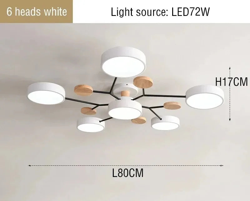 Anaïs Modern Tri-Color LED Ceiling Chandelier Light