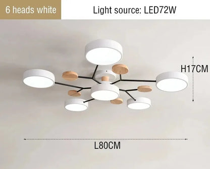 Anaïs Modern Tri-Color LED Ceiling Chandelier Light