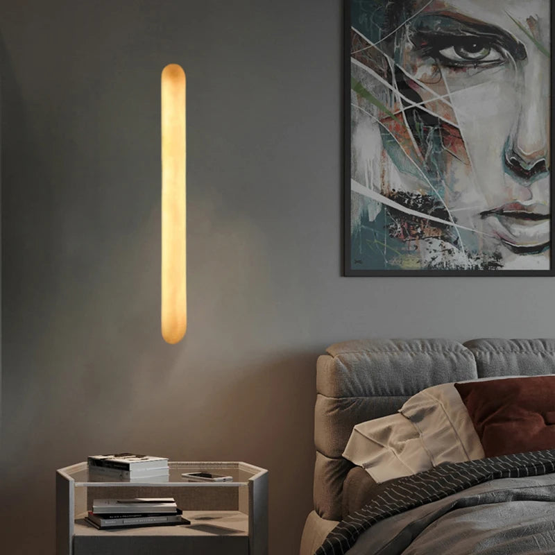 Colette Marble Wall Lamp Copper Sconce Minimalist Light