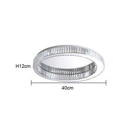 Juliette Modern Gold Crystal Round Ceiling Chandelier LED