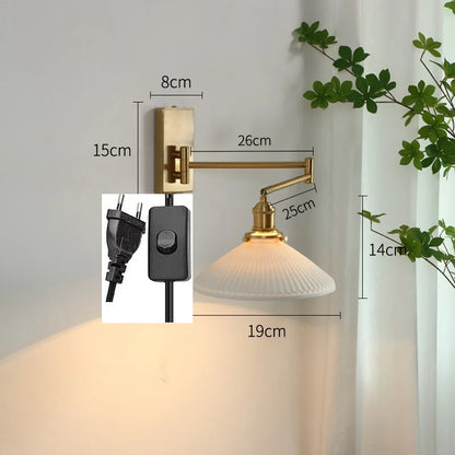 Geneviève Swing Arm Dual Head Wall Light