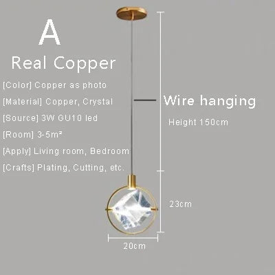 Amélie Crystal Pendant Hanging Light
