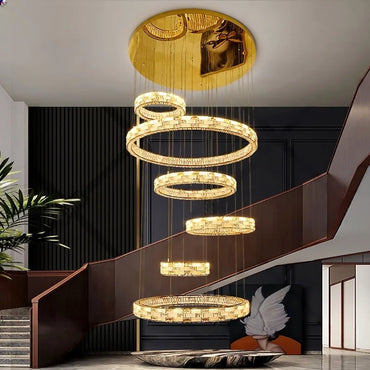 Modern Crystal Pendant Light for Living Room and Dining Room