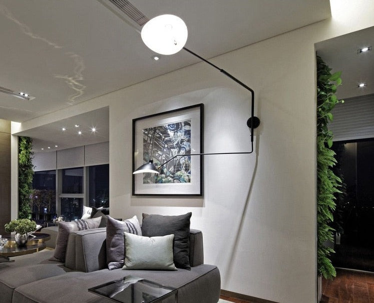 Camille Serge Duckbill Swing Arm Wall Lamp