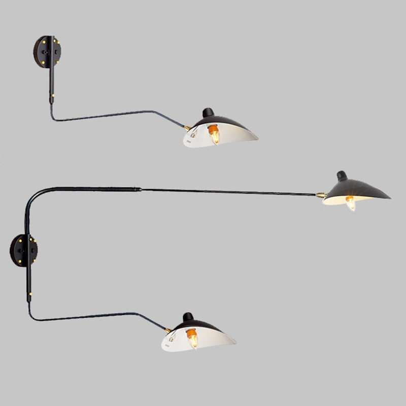Camille Serge Duckbill Swing Arm Wall Lamp