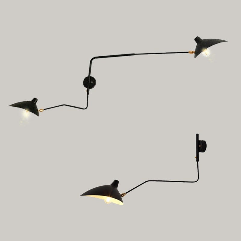 Camille Serge Duckbill Swing Arm Wall Lamp