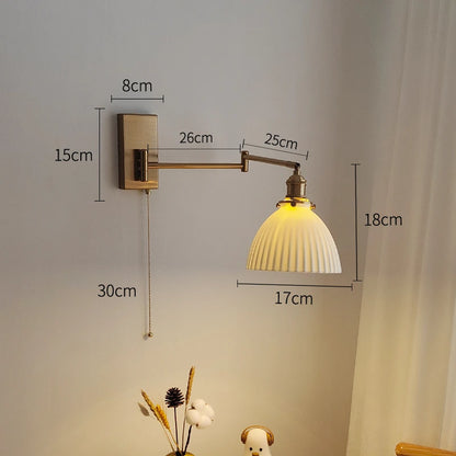 Geneviève Swing Arm Dual Head Wall Light