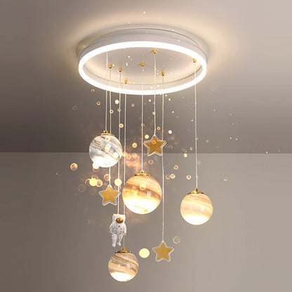Élise Nordic Astronaut Kids LED Pendant Ceiling Light