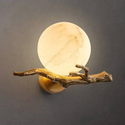 Sophie Italian Marble Brass LED Wall Lamp Waterproof Outdoor Light