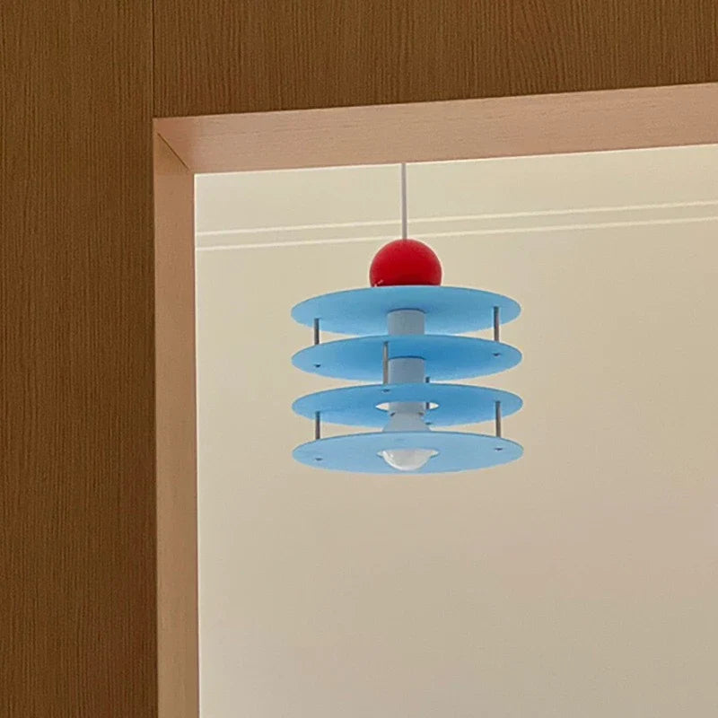 Léa Geometric Acrylic Disc Pendant