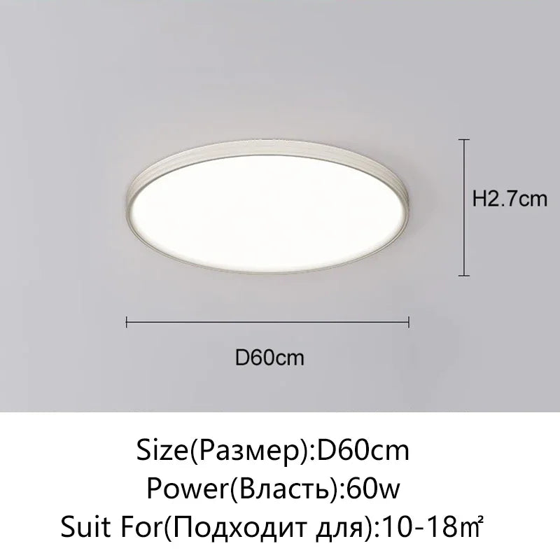 Juliette Ultrathin LED Remote Dimming Ceiling Light Modern