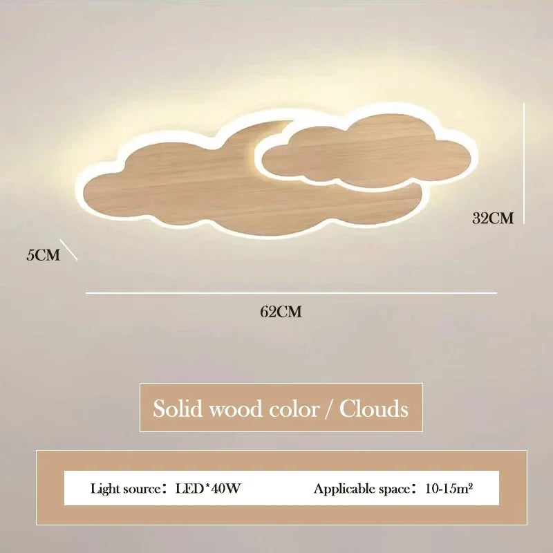 Élodie Creative Cloud LED Ceiling Light Kids Room Dimmable