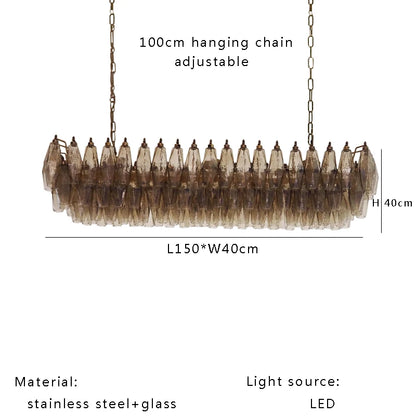 Aurélie Nordic Vintage Glass Pendant Light Luxury Suspension Lamp
