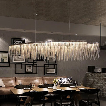 Helene Nordic Long Tassel Chain Chandelier