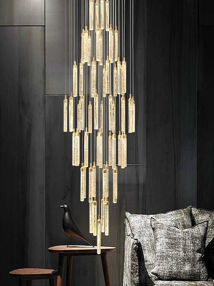 Élodie Crystal Staircase Pendant Chandelier