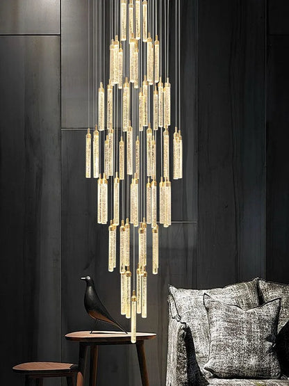 Élodie Crystal Staircase Pendant Chandelier