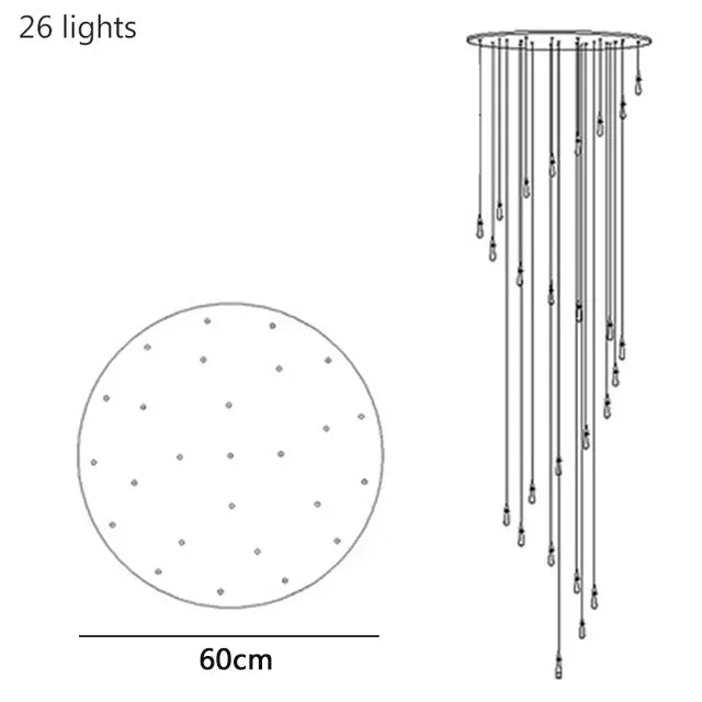 Madeleine Crystal Drop Chandelier Light