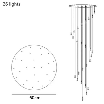 Madeleine Crystal Drop Chandelier Light