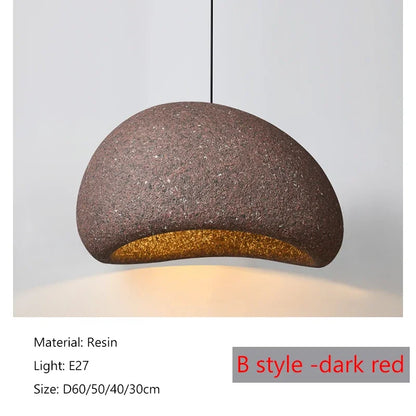 Sophie Wabi Sabi Resin Pendant Light Minimalist Ceiling Lamp