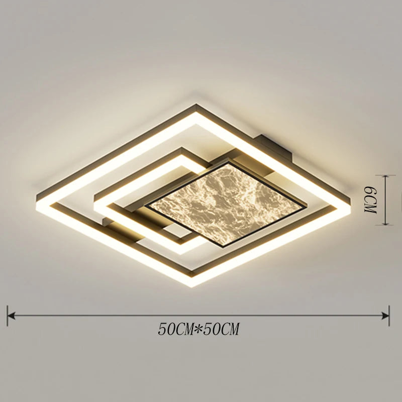 Nordic LED Ceiling Light – Minimalist Dimmable Flush Mount for Living Room & Bedroom