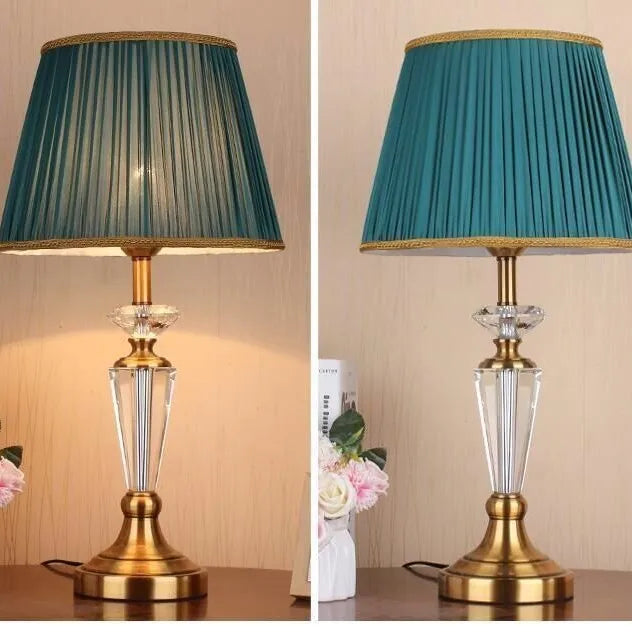 European Retro Crystal Floor Lamp for Living Room & Bedroom