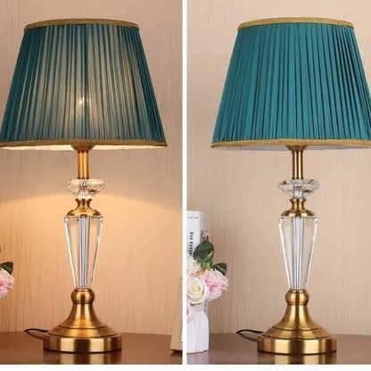 European Retro Crystal Floor Lamp for Living Room & Bedroom