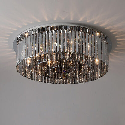 Celeste Luxury Smoke Grey Crystal Chandelier