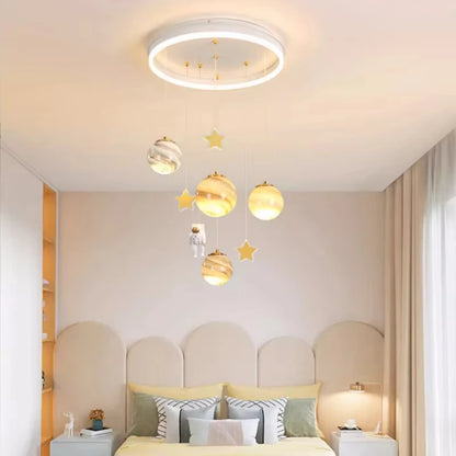 Élise Nordic Astronaut Kids LED Pendant Ceiling Light