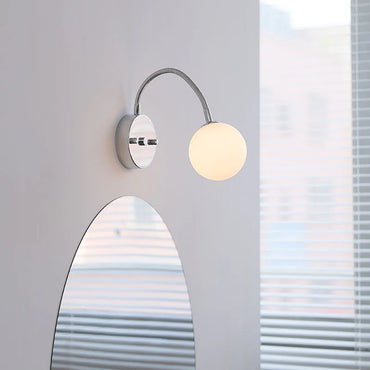 Sophie Silver Glass Ball Wall Light
