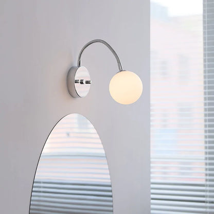 Sophie Silver Glass Ball Wall Light