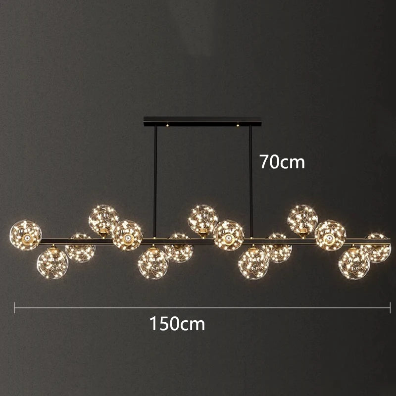 Aurélie Modern LED Pendant Chandelier for Living & Dining Rooms