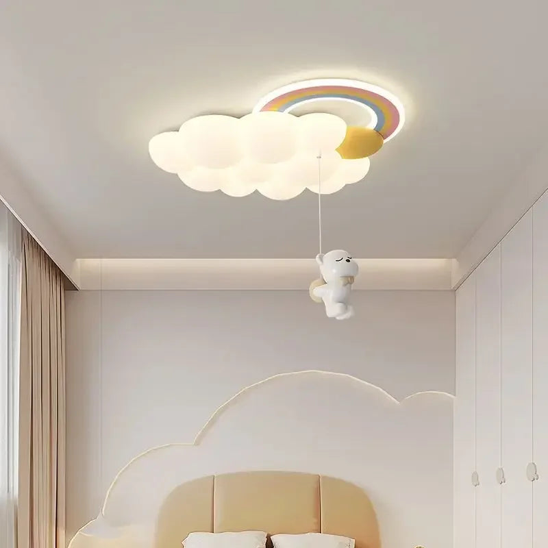 Élodie Nordic Cloud LED Ceiling Light Kids Room Modern