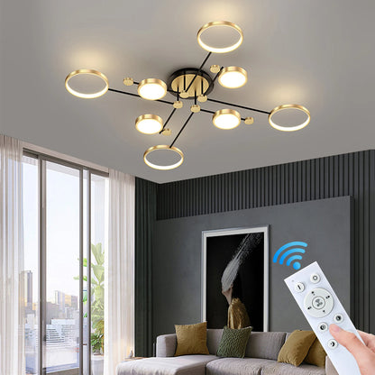 Auriane Nordic Gold Black LED Ceiling Pendant Light