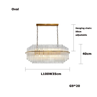 Élise Nordic Glass Pendant Light G9 Modern Iron Ceiling Lamp