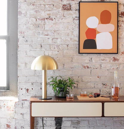 Céleste Mushroom Table Lamp with Sculptural Metal Design