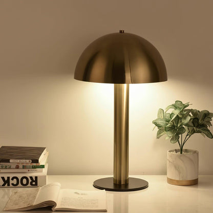 Céleste Mushroom Table Lamp with Sculptural Metal Design