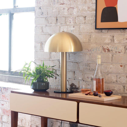 Céleste Mushroom Table Lamp with Sculptural Metal Design