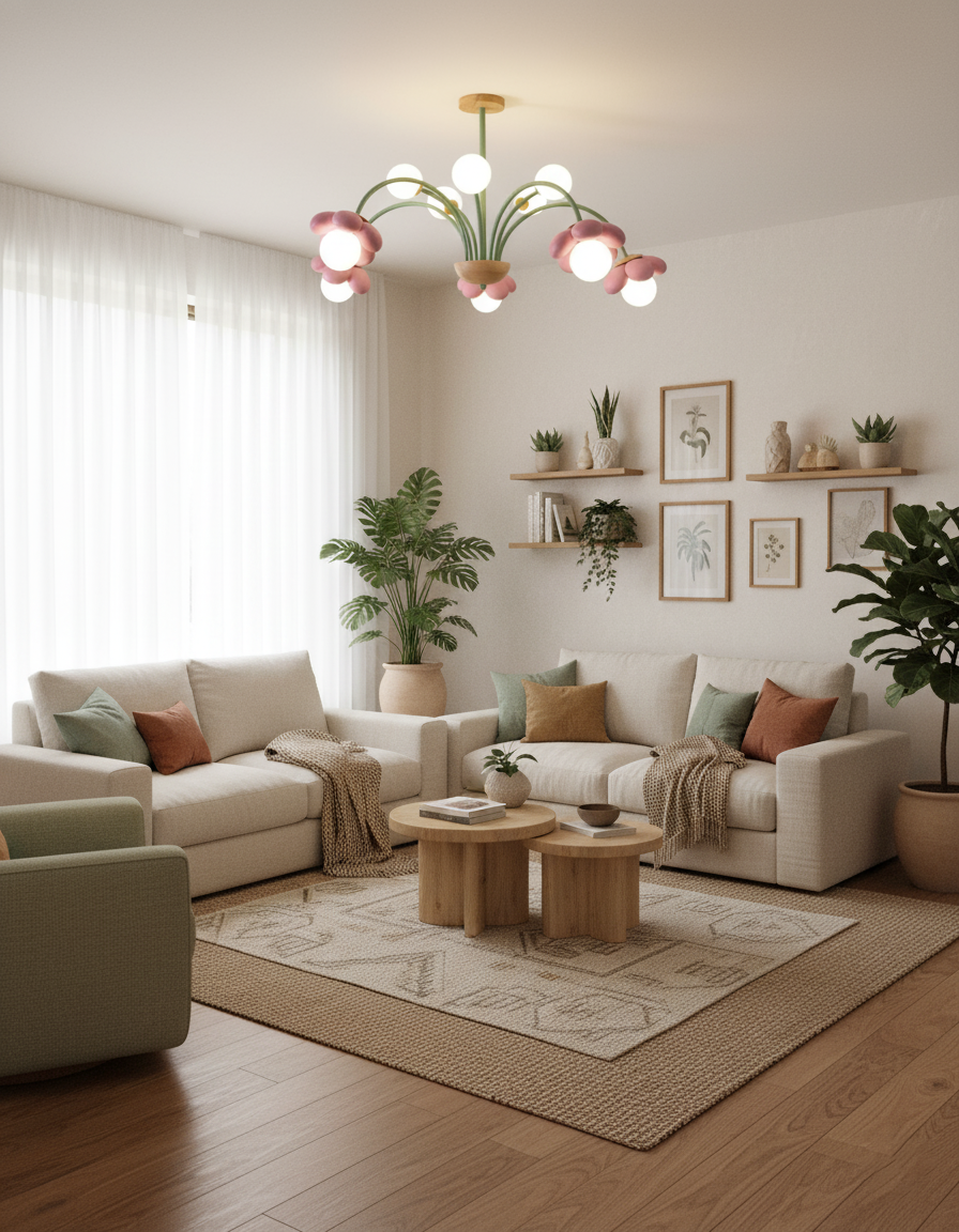 Elodie Sika Flower Chandelier